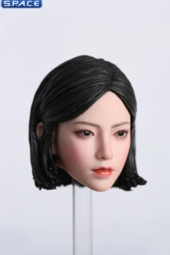 1/6 Scale Pomelo Head Sculpt with Leopard Cheongsam Dress Character Set