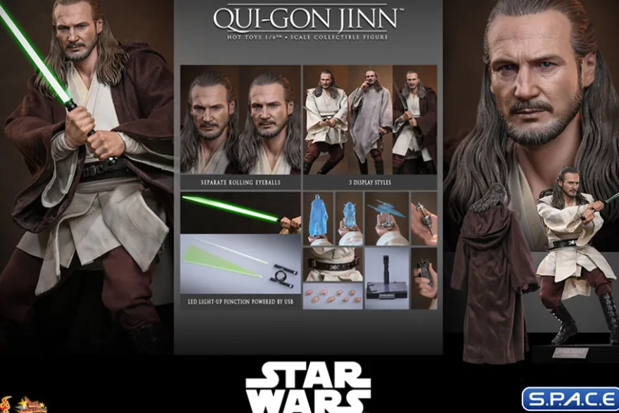 1/6 Scale Qui-Gon Jinn Movie Masterpiece MMS880