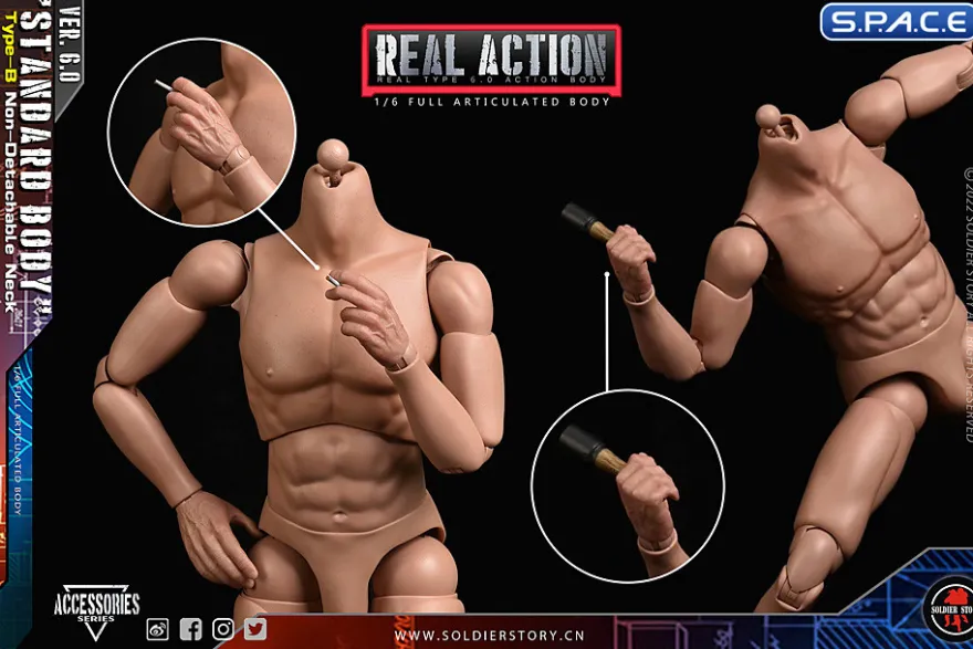 1/6 Scale Real Type 6.0 Action Body Type-B