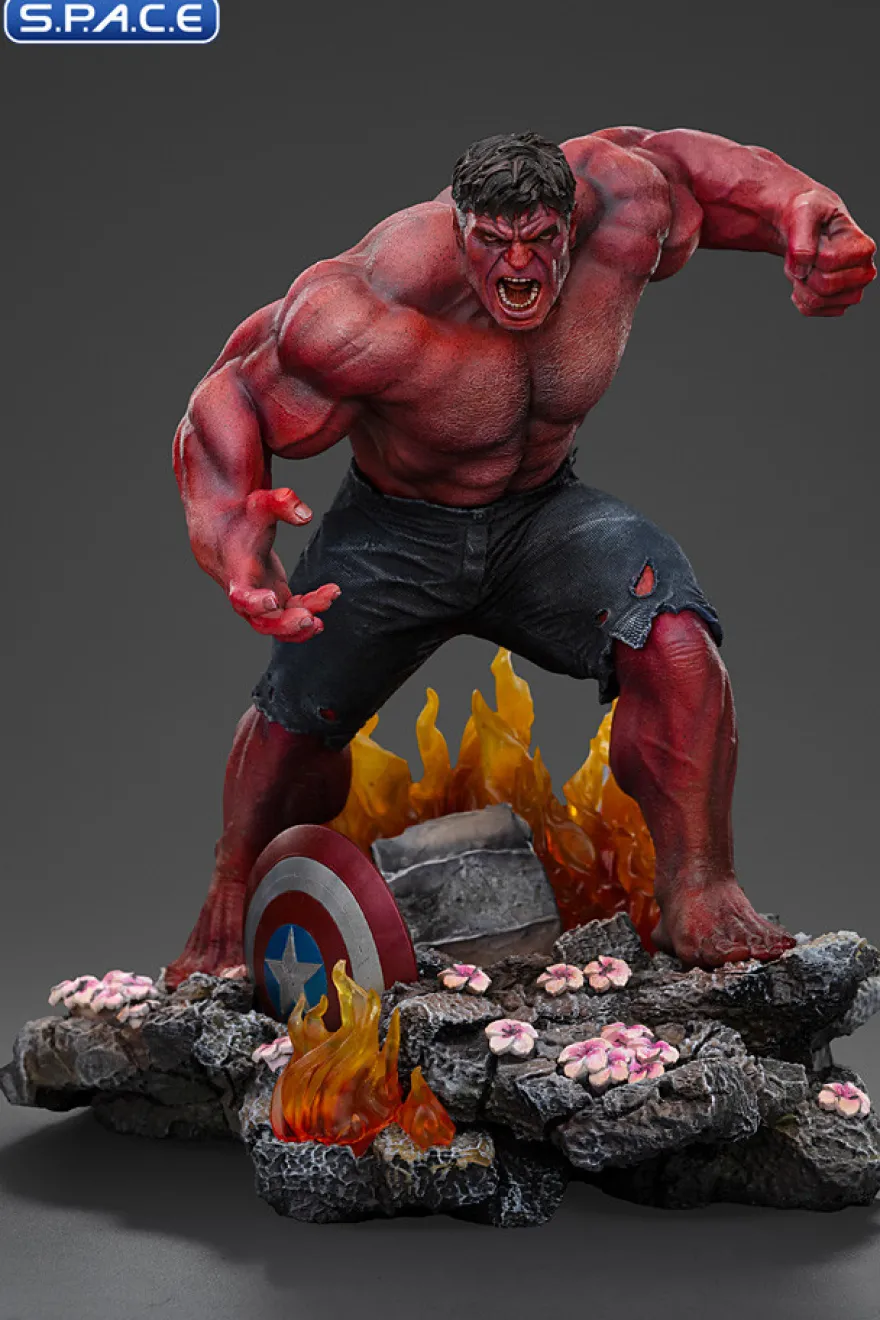 1/10 Scale Red Hulk Art Scale Statue