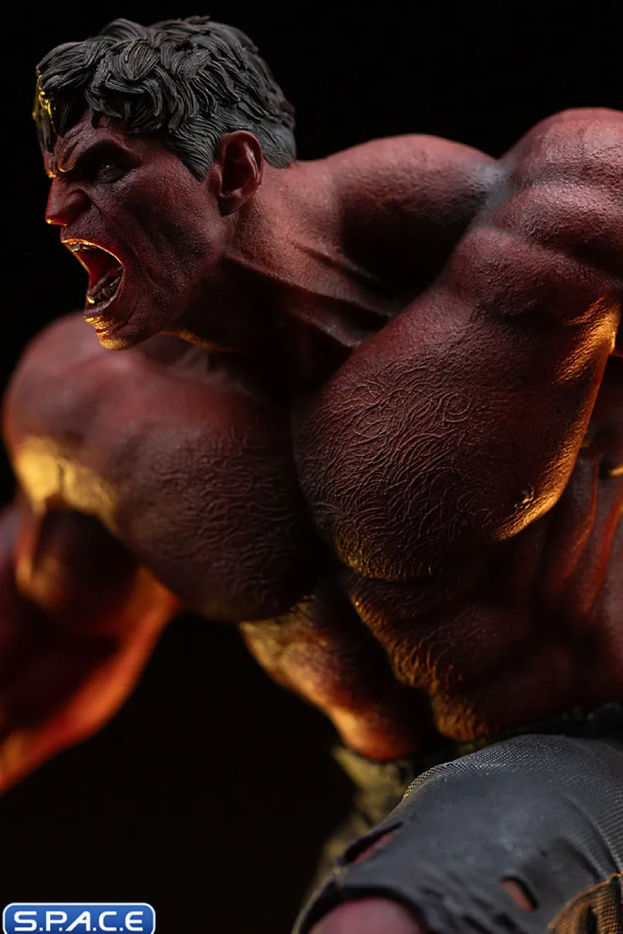 1/10 Scale Red Hulk Art Scale Statue