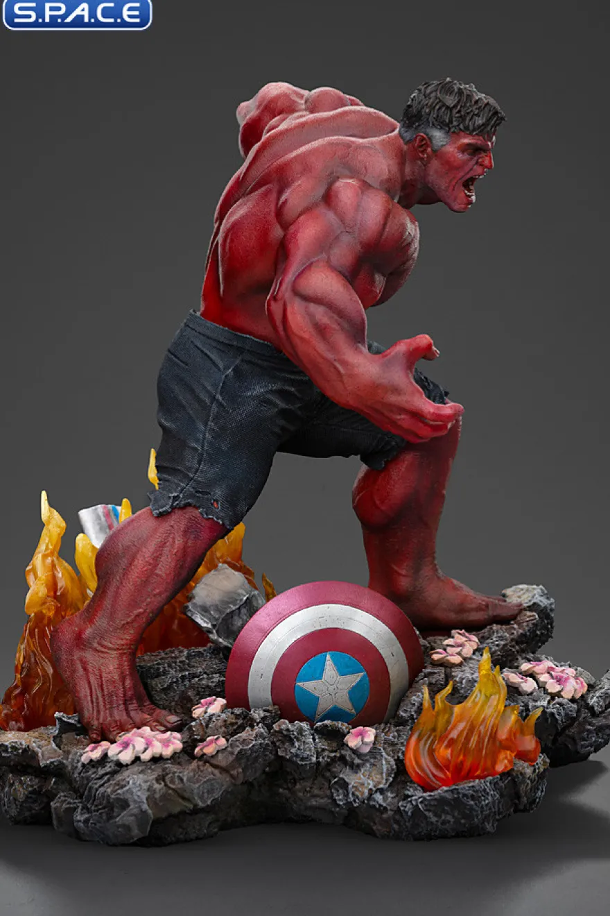 1/10 Scale Red Hulk Art Scale Statue