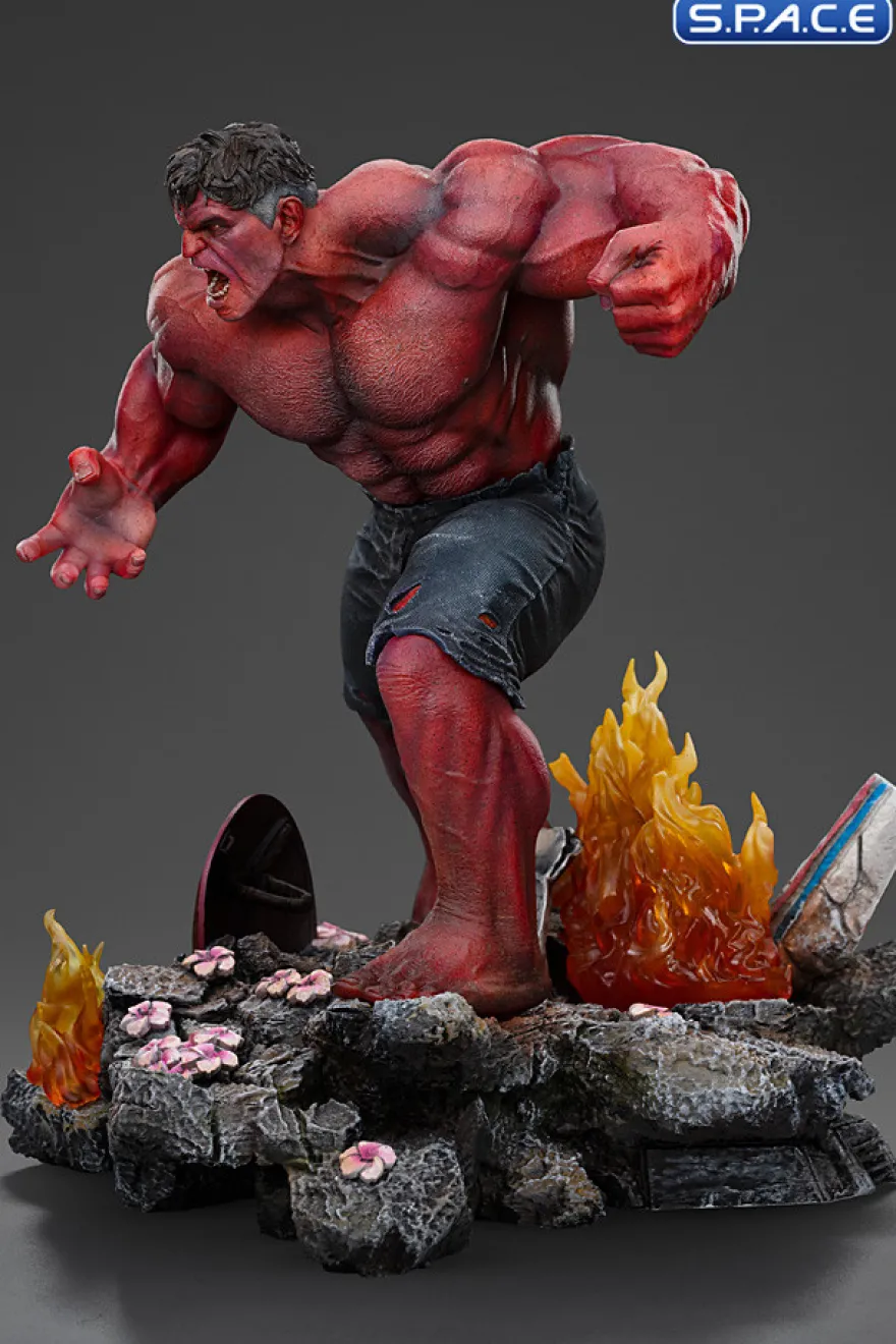 1/10 Scale Red Hulk Art Scale Statue