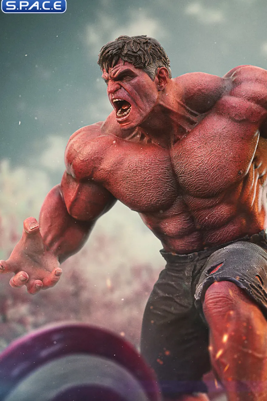 1/10 Scale Red Hulk Art Scale Statue