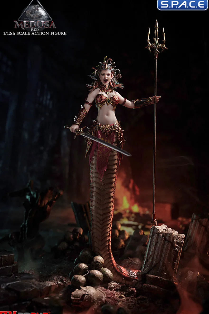 1/12 Scale Red Medusa - Snake Tail Version
