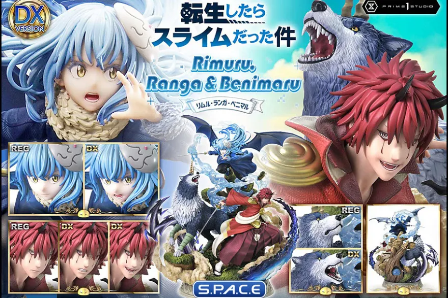 1/6 Scale Rimuru, Ranga & Benimaru Deluxe Conept Masterline Statue - Bonus Version (That Time I Got Reincarnated as a Slime)
