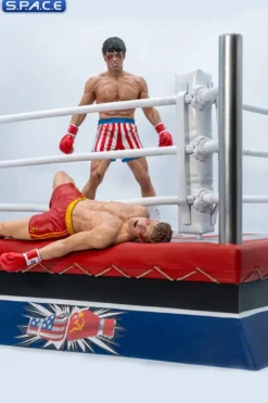 1/10 Scale Rocky Over Drago Through the Ropes Statue