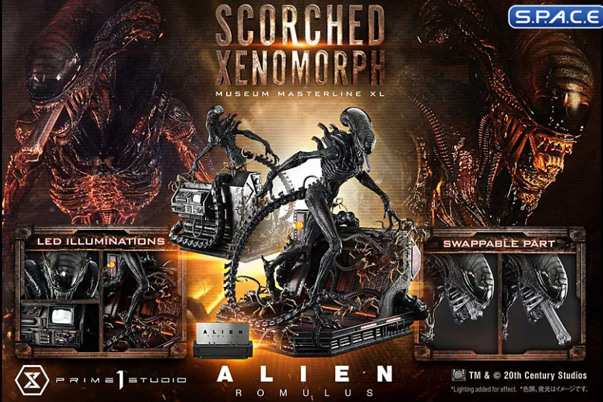 1/3 Scale Scorched Xenomorph Museum Masterline XL Statue (Alien: Romulus)