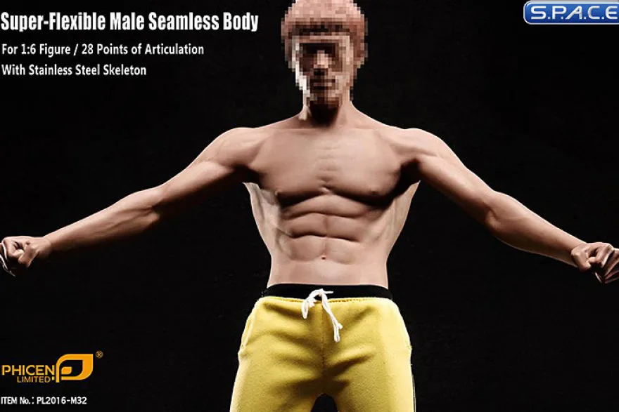 1/6 Scale Seamless Asian Male Body