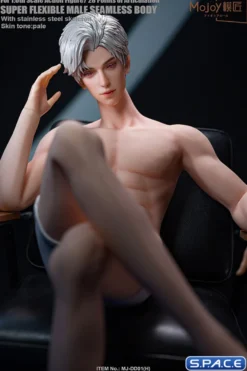 1/6 Scale Seamless Male pale Body DD01H with head sculpt