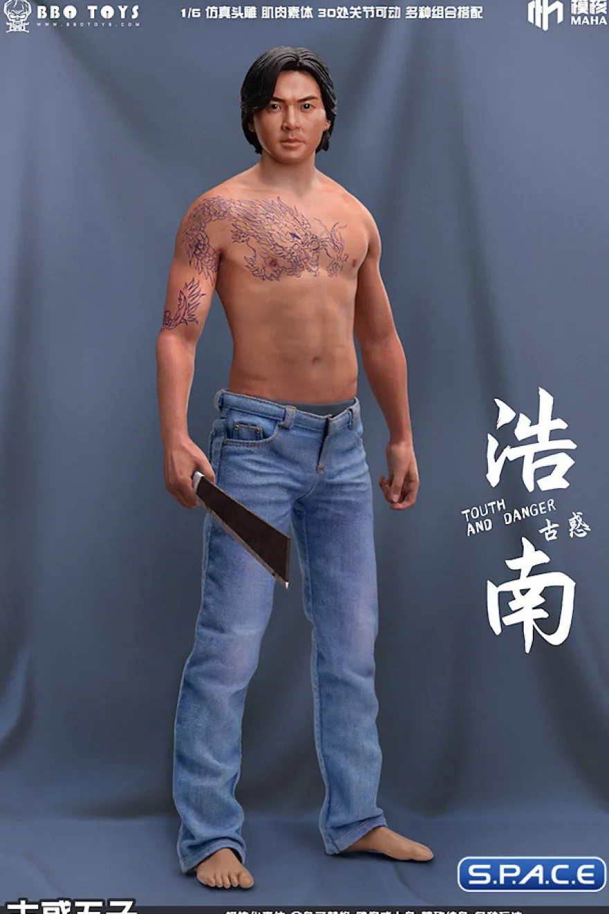 1/6 Scale seamless upper Body for Asian Gangster Version 1