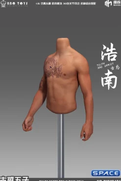 1/6 Scale seamless upper Body for Asian Gangster Version 1