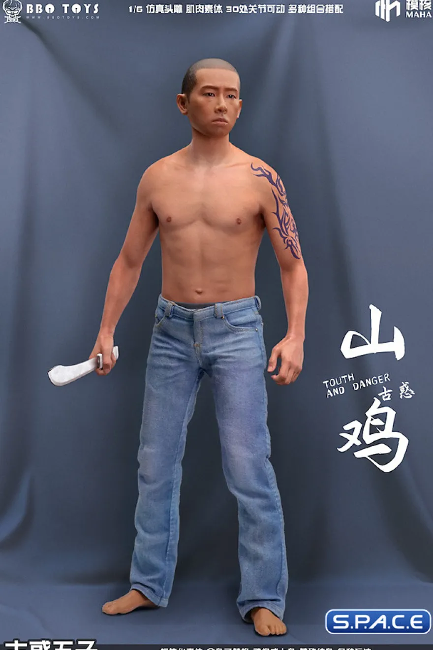 1/6 Scale seamless upper Body for Asian Gangster Version 2
