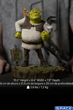 1/10 Scale Shrek, Donkey & The Gingerbread Deluxe Art Scale Statue