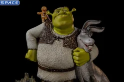 1/10 Scale Shrek, Donkey & The Gingerbread Deluxe Art Scale Statue