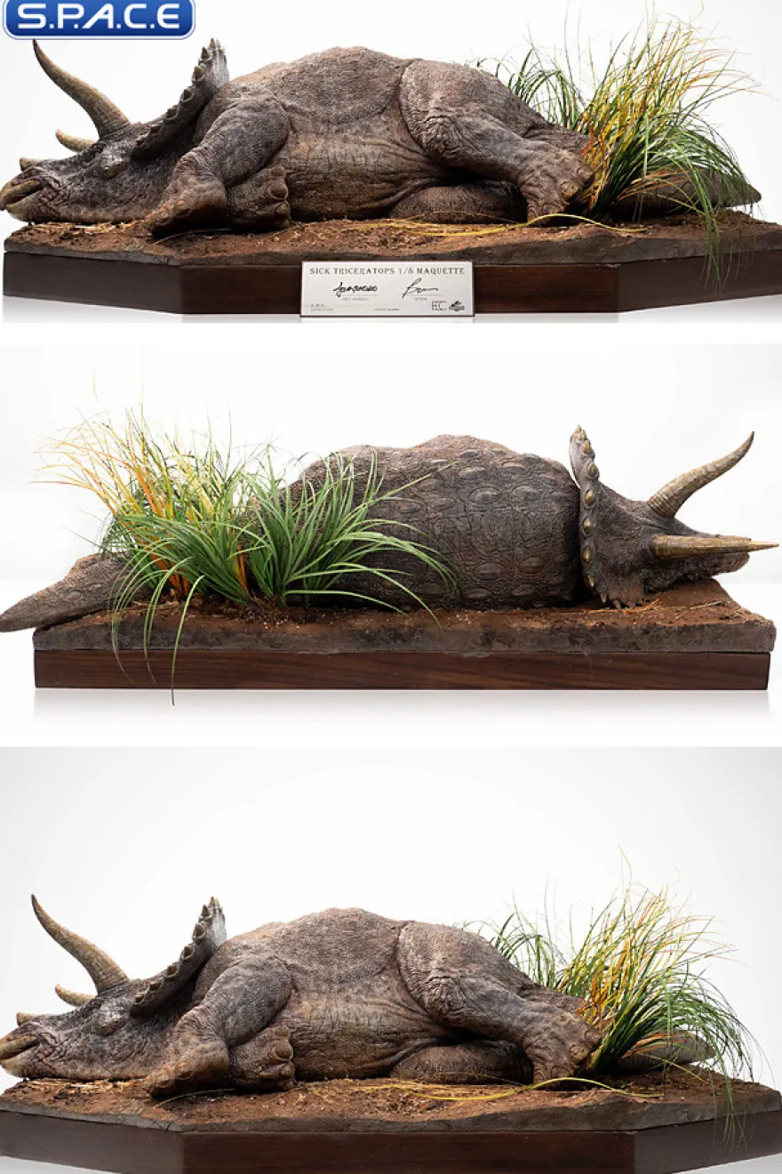 1/8 Scale Sick Triceratops Maquette