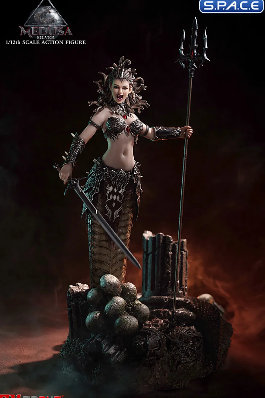1/12 Scale Silver Medusa - Snake Tail Version