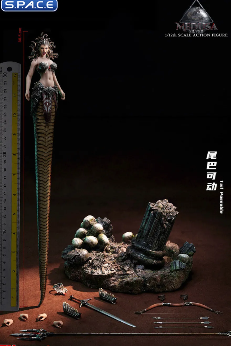 1/12 Scale Silver Medusa - Snake Tail Version