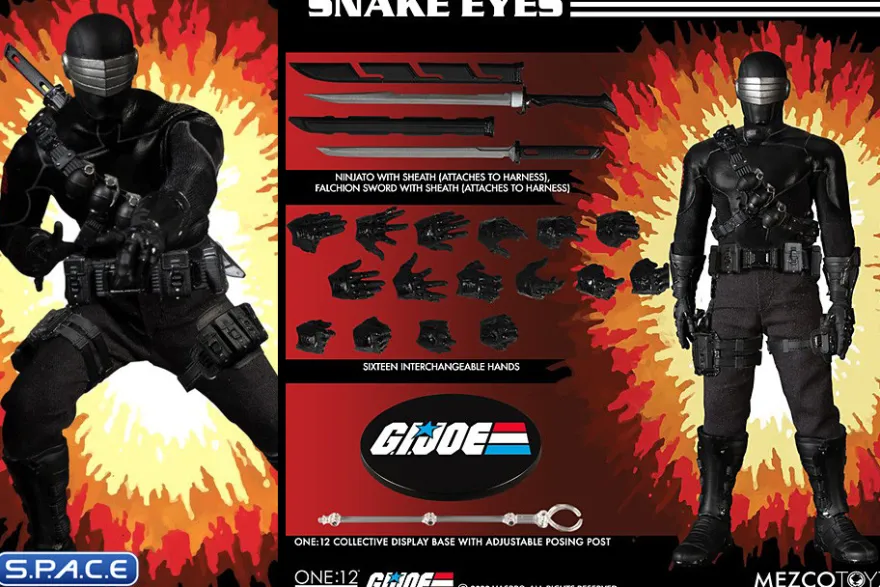 1/12 Scale Snake Eyes One:12 Collective