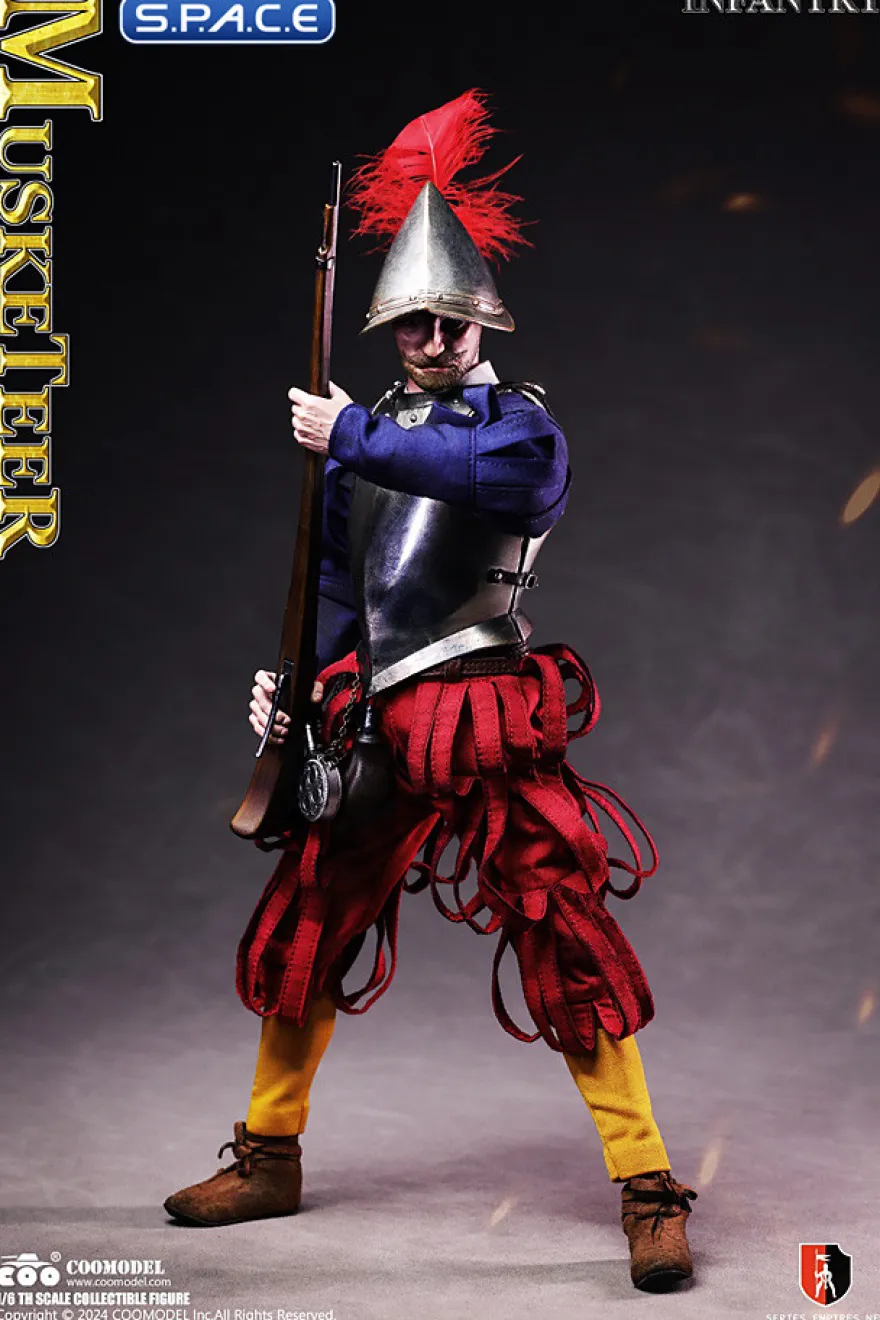 1/6 Scale Spanish Conquistador Musketeer Infantry