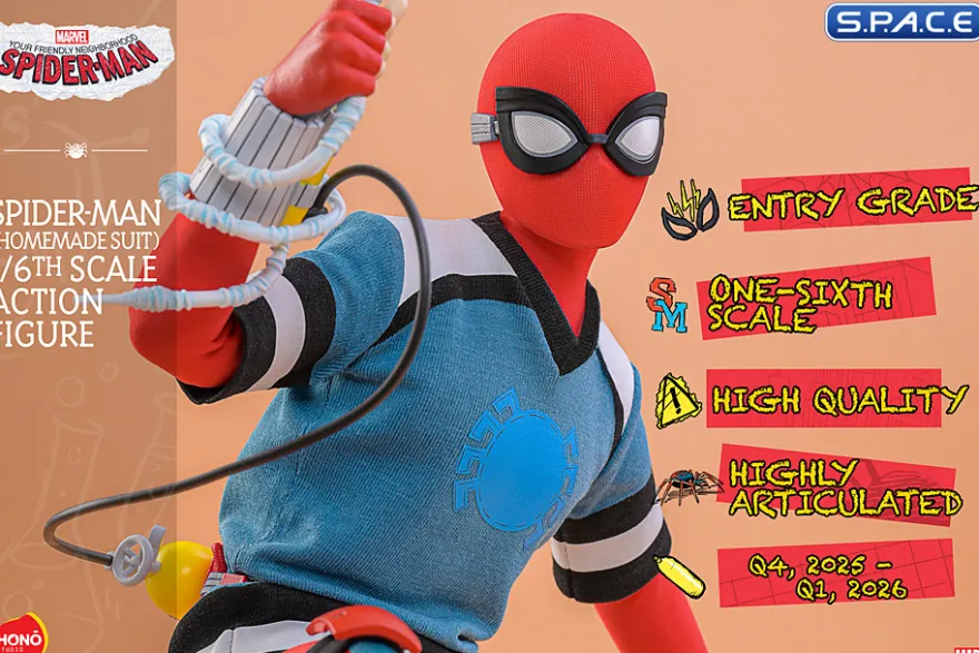 1/6 Scale Spider-Man Homemade Suit HS07