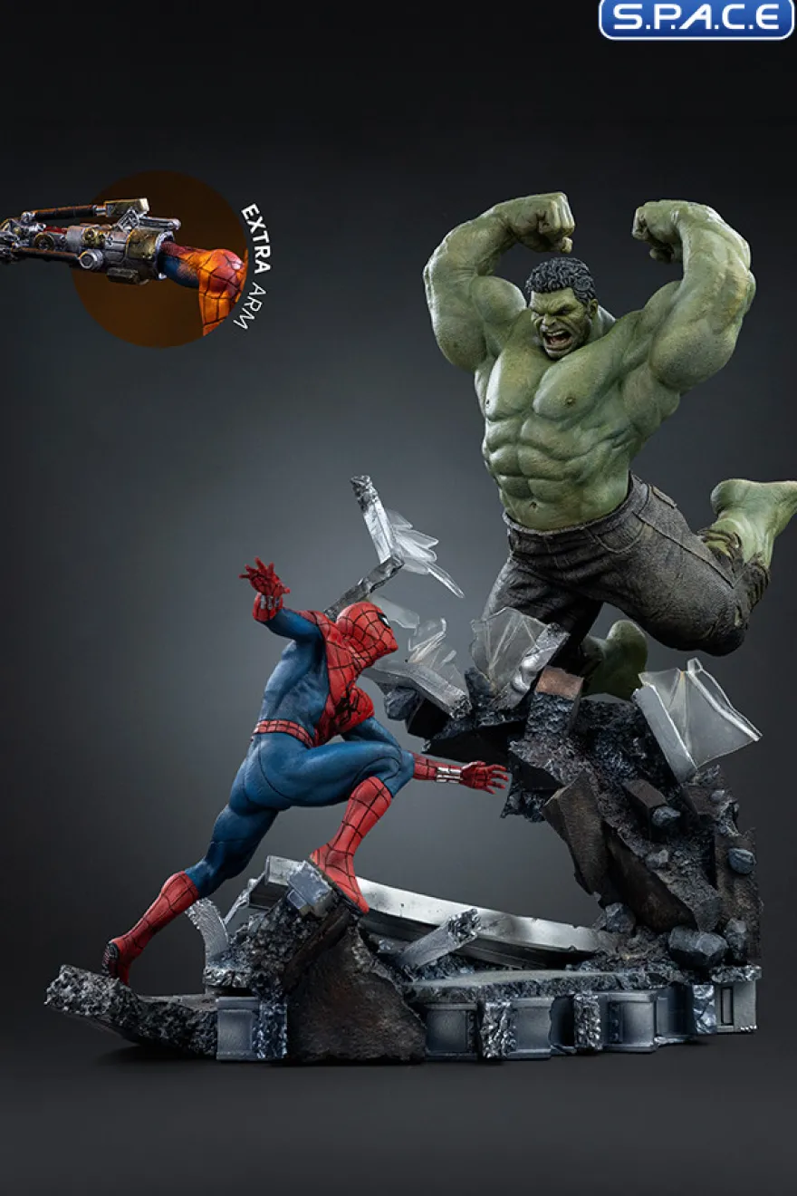 1/10 Scale Spider-Man vs. Hulk Art Scale Statue
