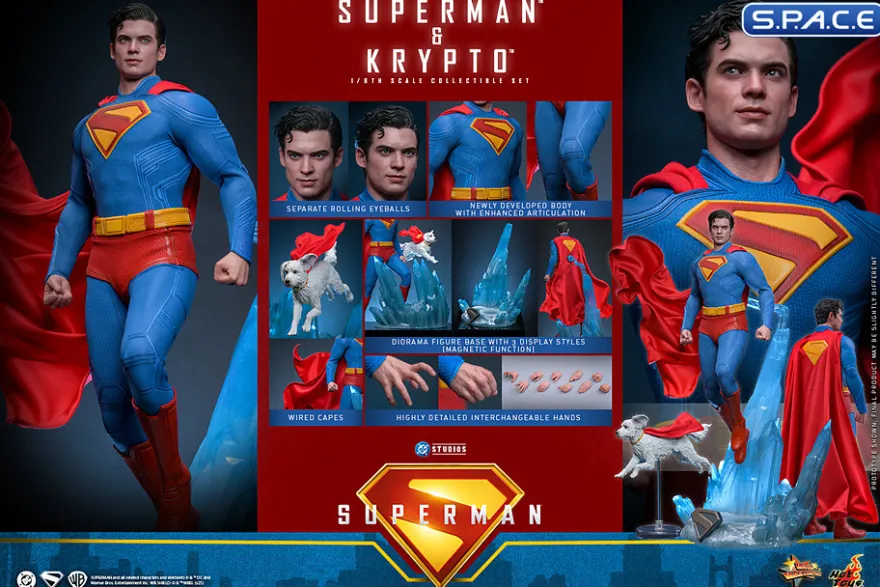 1/6 Scale Superman & Krypto Movie Masterpiece Set MMS812