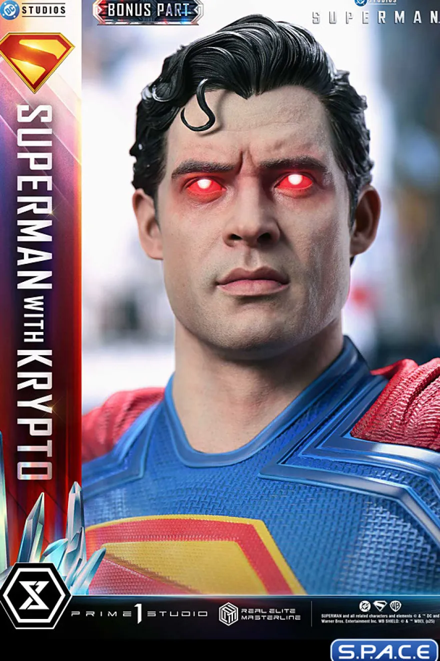 1/3 Scale Superman with Krypto Real Elite Masterline Statue