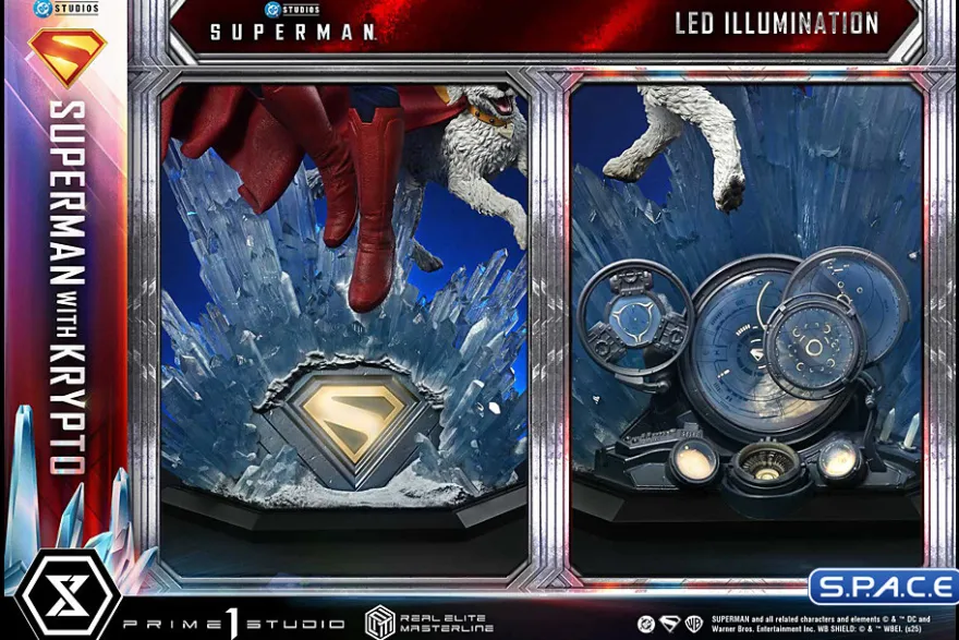 1/3 Scale Superman with Krypto Real Elite Masterline Statue