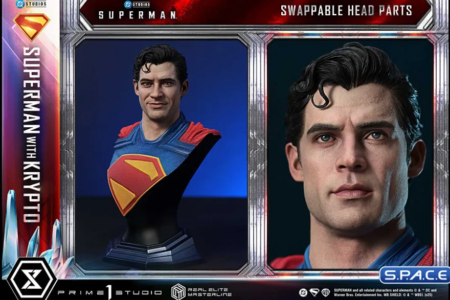 1/3 Scale Superman with Krypto Real Elite Masterline Statue