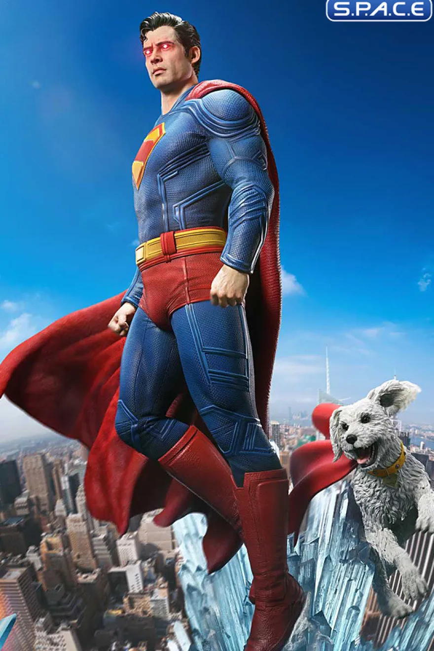 1/3 Scale Superman with Krypto Real Elite Masterline Statue