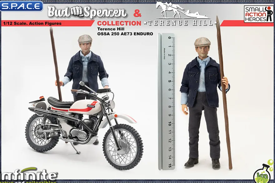 1/12 Scale Terence Hill as Kid on Ossa 250 AE73 Enduro