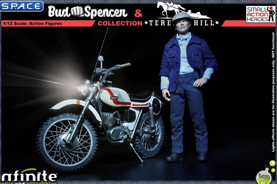 1/12 Scale Terence Hill as Kid on Ossa 250 AE73 Enduro