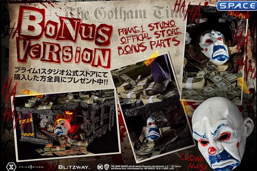 1/3 Scale The Joker Museum Masterline Statue - Bonus Version