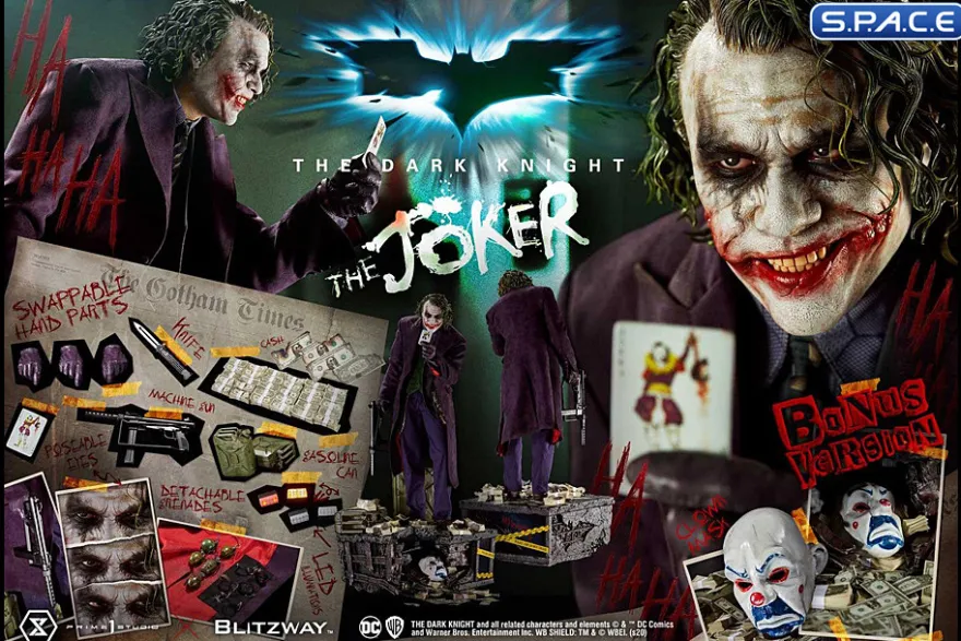 1/3 Scale The Joker Museum Masterline Statue - Bonus Version