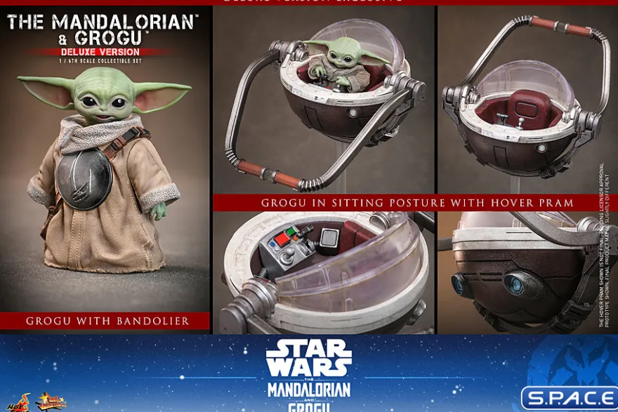 1/6 Scale The Mandalorian and Grogu Deluxe Version Movie Masterpiece Set MMS872