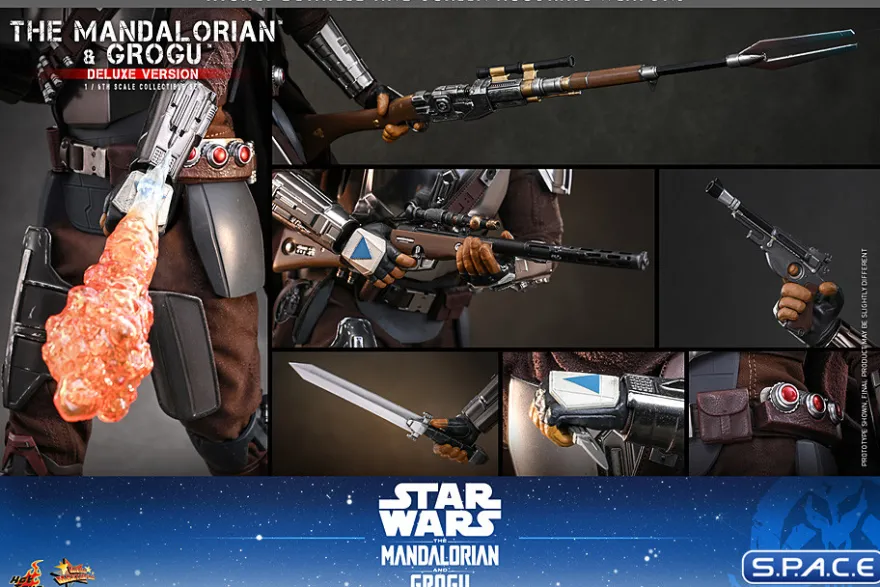 1/6 Scale The Mandalorian and Grogu Deluxe Version Movie Masterpiece Set MMS872