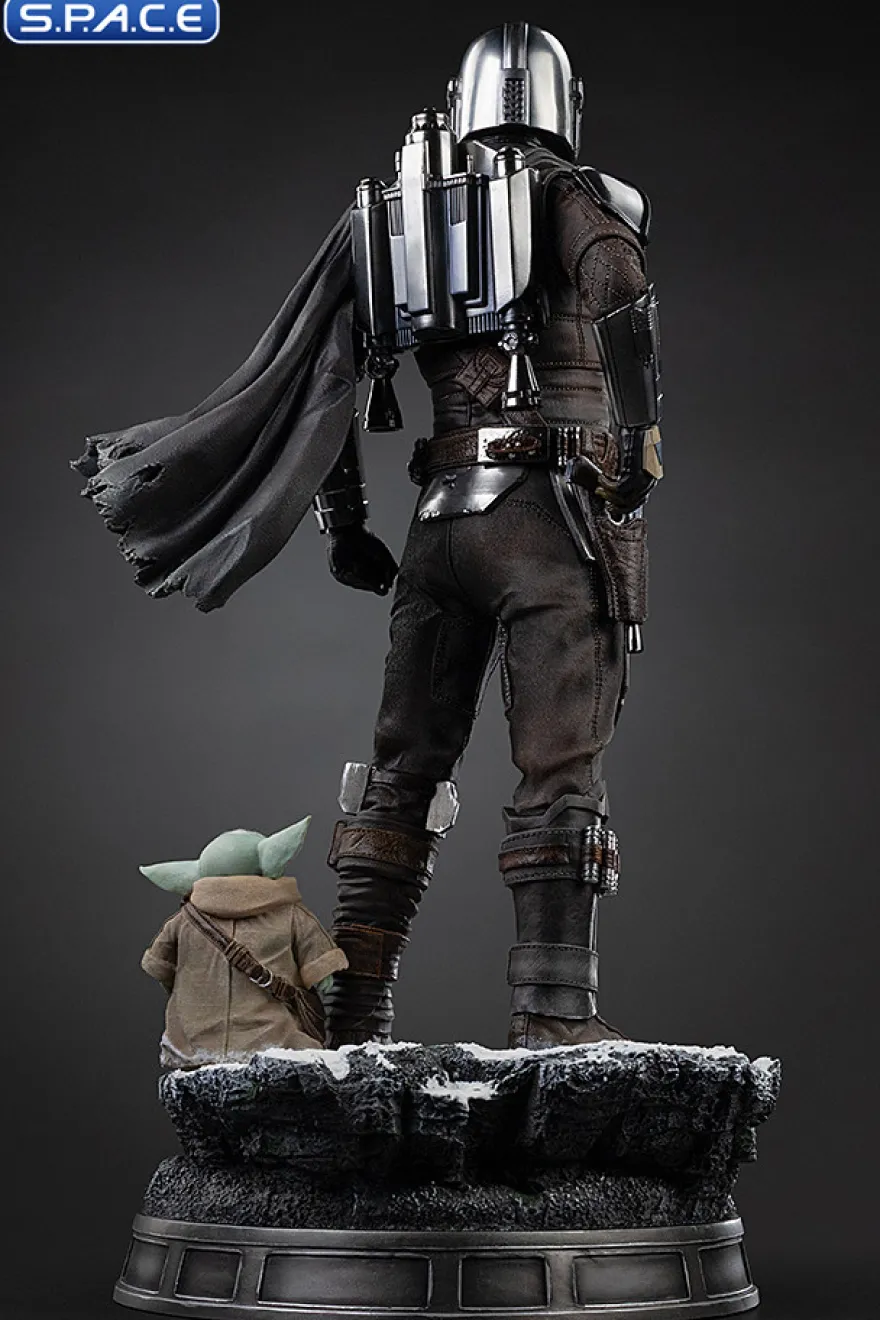 1/4 Scale The Mandalorian and Grogu Legacy Replica Statue