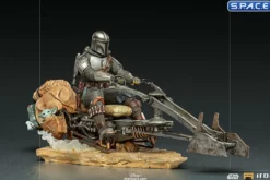 1/10 Scale The Mandalorian on Speederbike Deluxe BDS Art Scale Statue