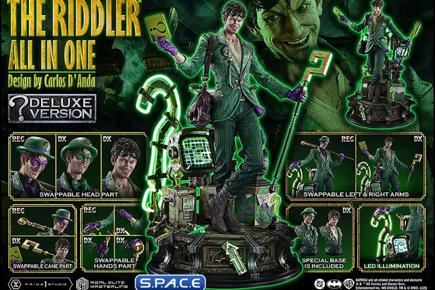 1/3 Scale The Riddler »All In One« Deluxe Real Elite Masterline Statue