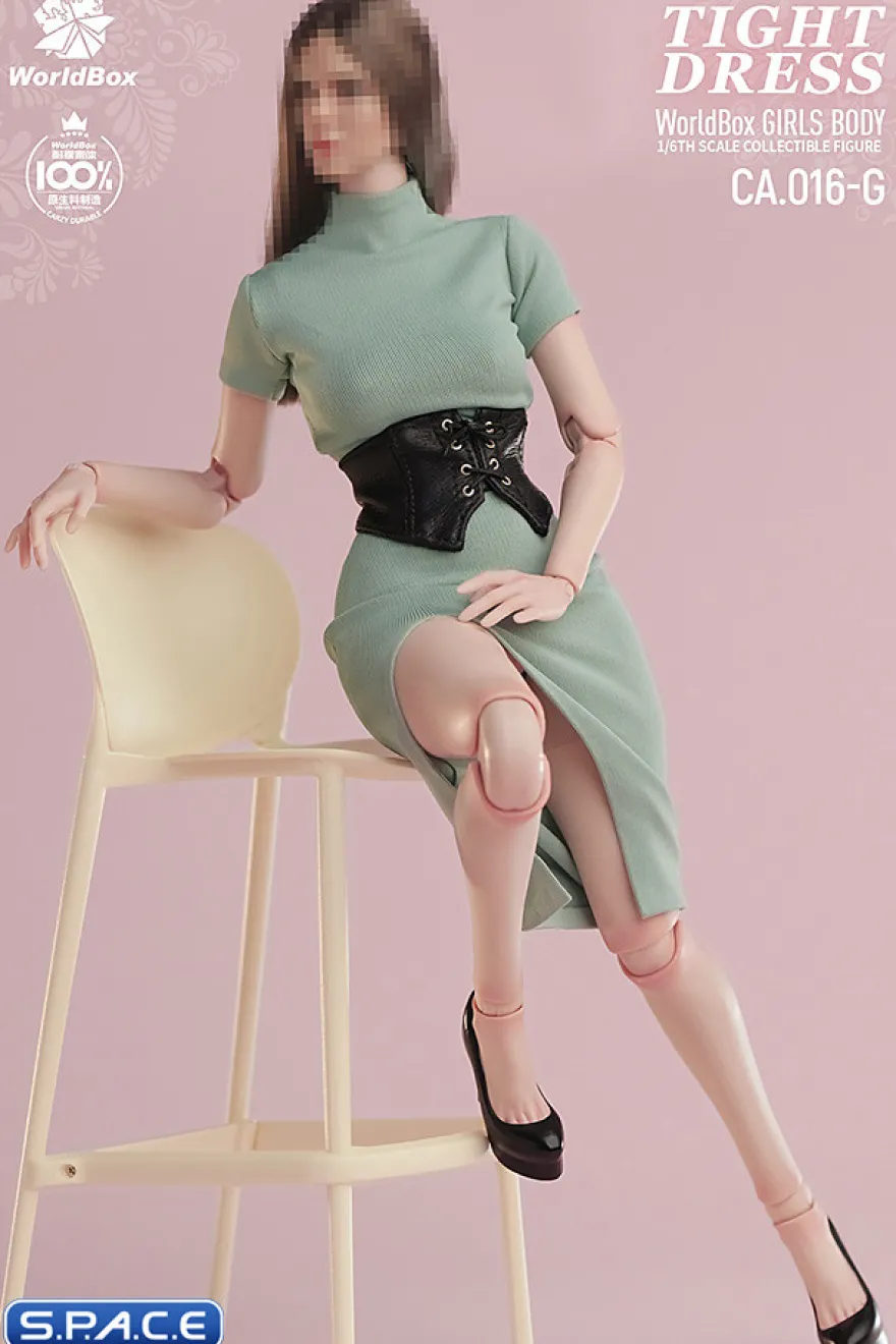 1/6 Scale tight Dress with Corsage