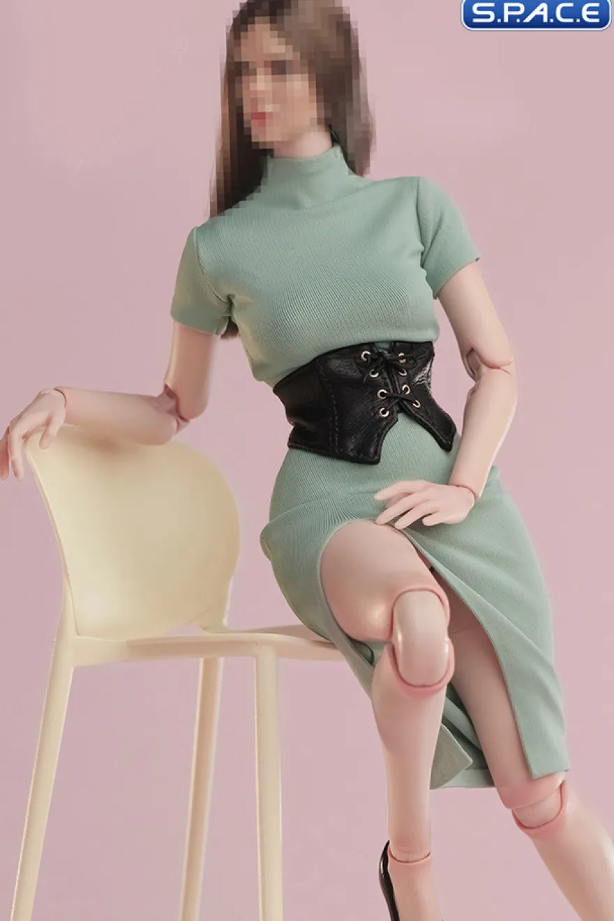 1/6 Scale tight Dress with Corsage