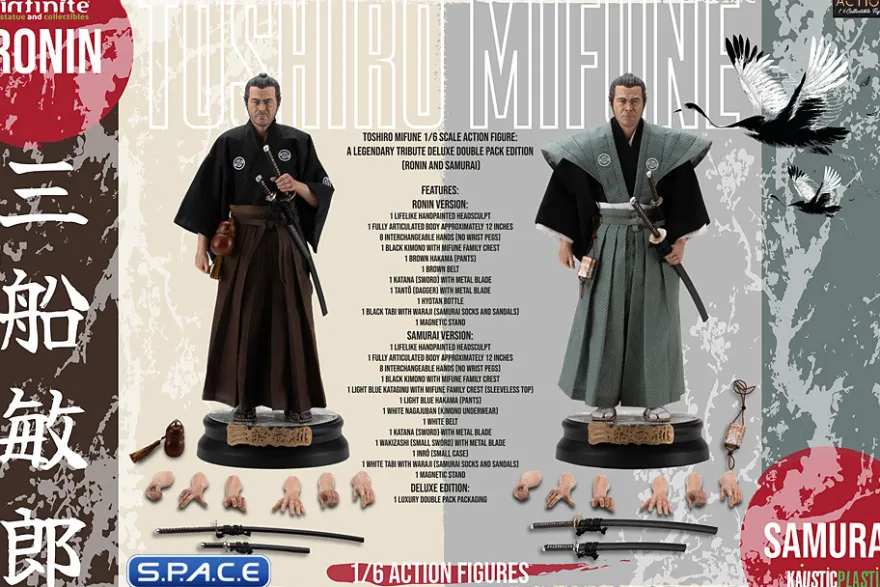 1/6 Scale Toshiro Mifune Deluxe 2-Pack