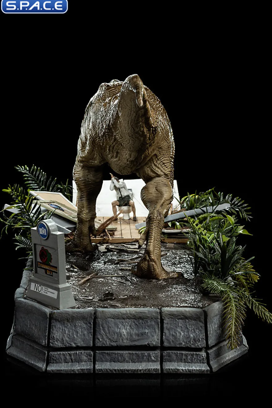 1/20 Scale T-Rex attacks Donald Gennaro Demi Art Scale Diorama