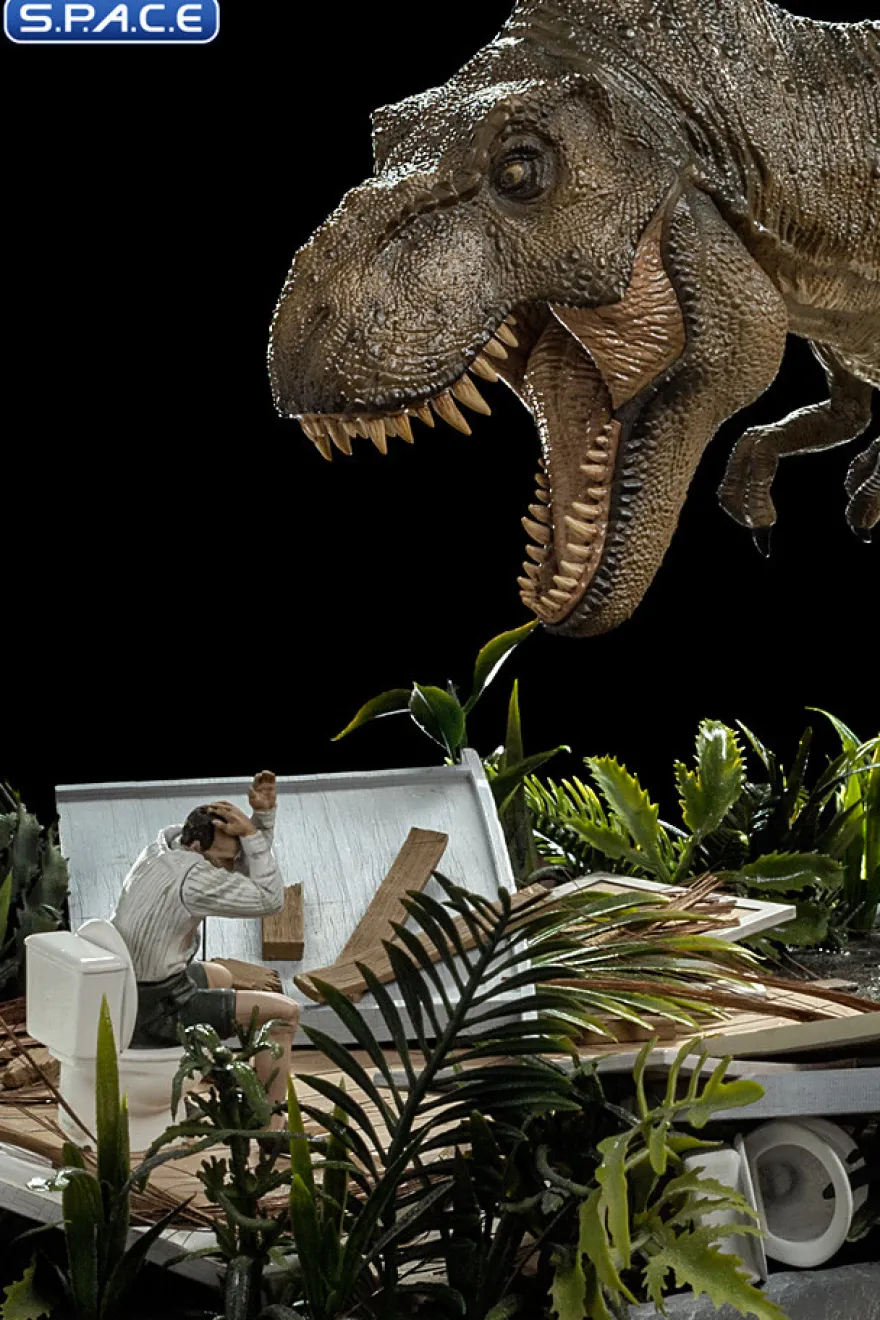 1/20 Scale T-Rex attacks Donald Gennaro Demi Art Scale Diorama