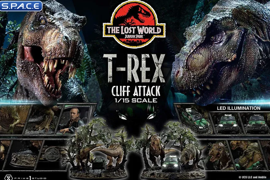1/15 Scale T-Rex Cliff Attack Legacy Museum Collection Statue