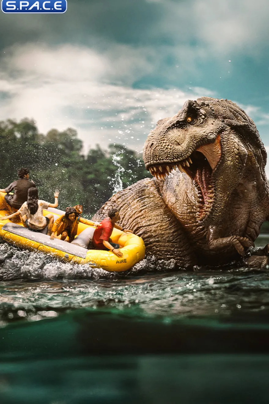 1/20 Scale T-Rex River Attack Demi Art Scale Statue