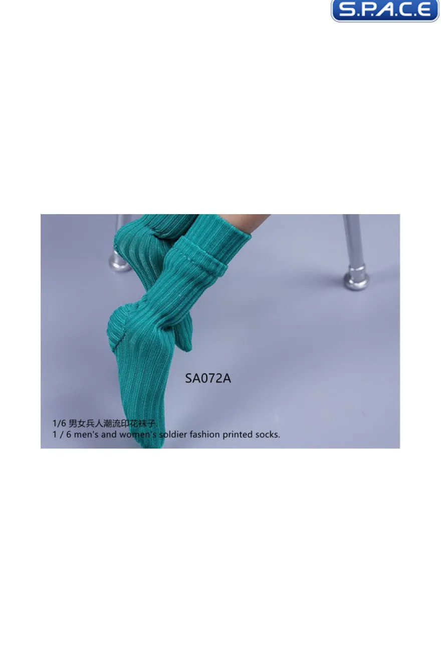 1/6 Scale unisex fashion printed Socks