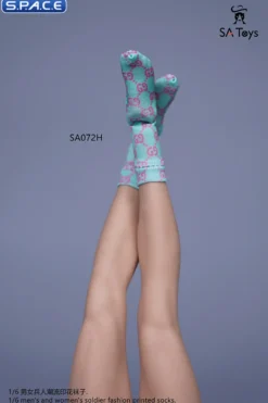 1/6 Scale unisex fashion printed Socks