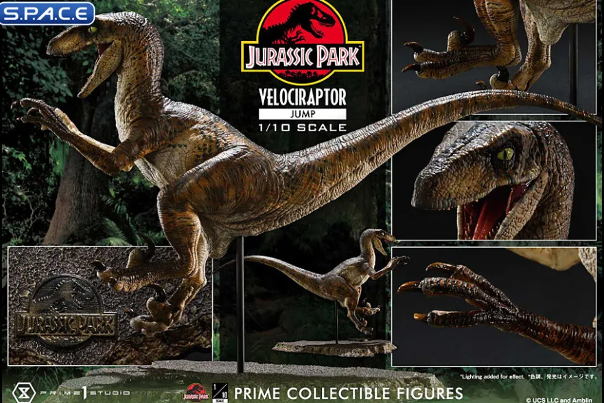 1/10 Scale Velociraptor Jump Prime Collectibles Figures Statue